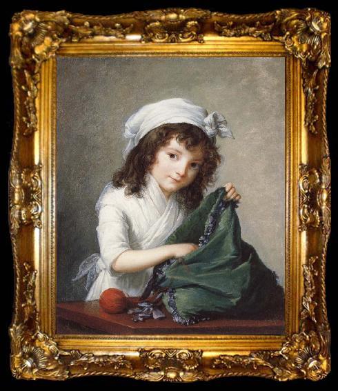 framed  Elizabeth Louise Vigee Le Brun Mademoiselle Brongniart, ta009-2